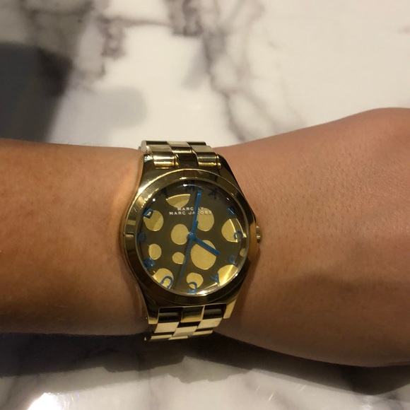 Gold with Teal detail Marc Jacobs Watch - Picture 1 of 1